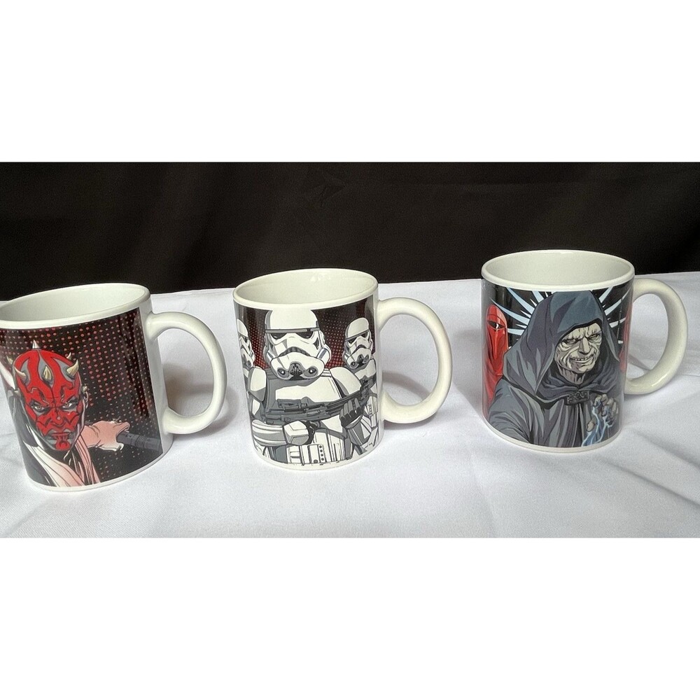 Star Wars Galerie Coffee Mugs (3) Storm Trooper Darth Maul Darth Sidious